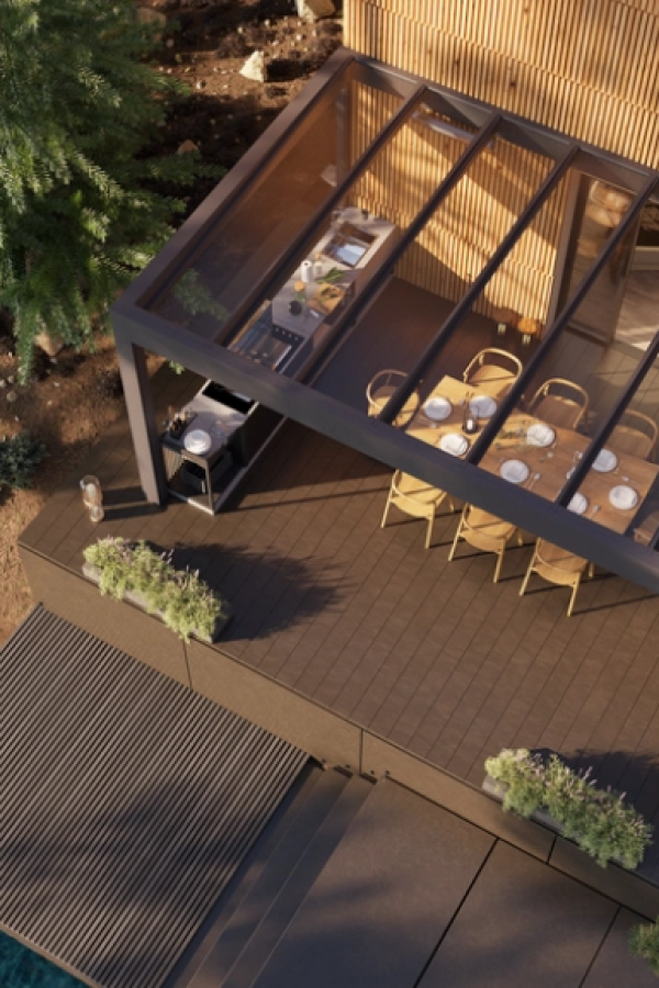 Découvrez la pergola B800 de chez Brustor