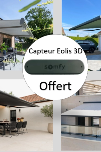 Du 28 avril au 10 mai, votre capteur EOLIS 3D offert avec votre store banne !