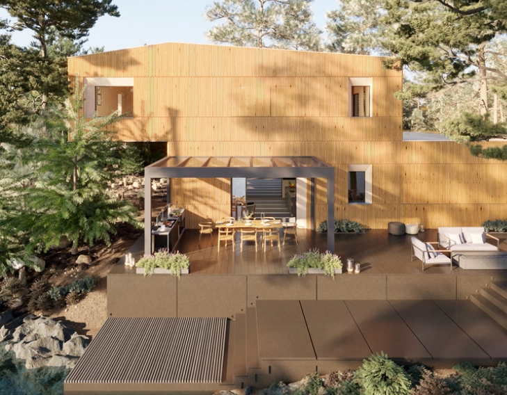 Comment fixer sa pergola ? - Découvrez la pergola B800 de chez Brustor