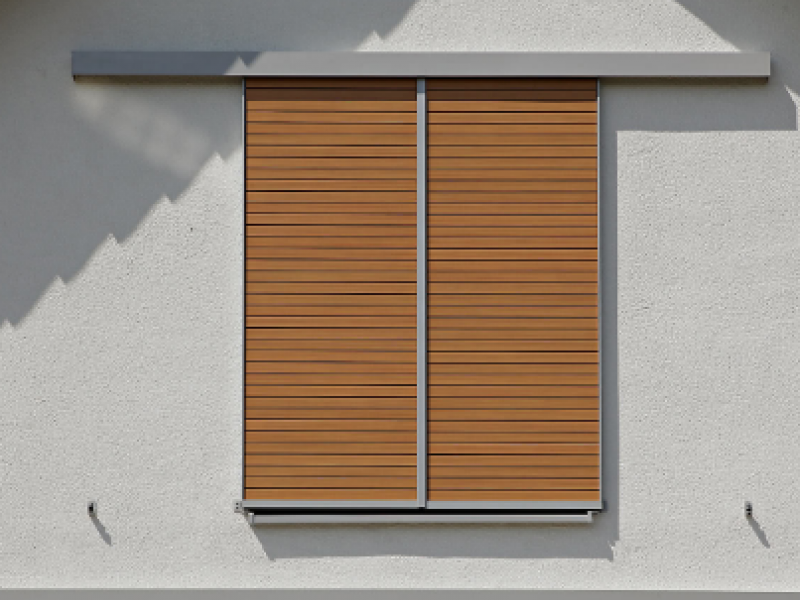 Volet coulissant en bois