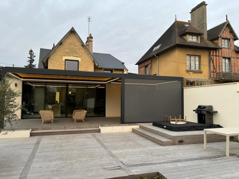Création d’une pergola bioclimatique de chez Winsol - Caen - Calvados