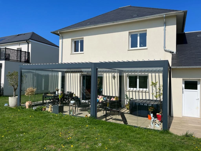 Extension d’une seconde pergola B150XL by brustor - Saint-Lô - Manche