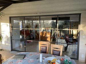 porte coulissante vitrée sunflex