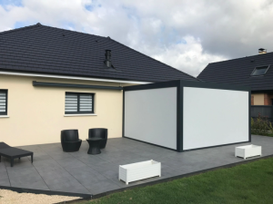 Pergola toile rétractable en Normandie
