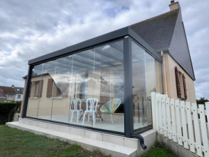 baies coulissantes en verre Sunflex