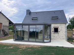 Création d'une véranda en aluminium en Normandie