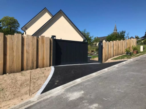 Rénovation d'un portail coulissant en aluminium motorisé