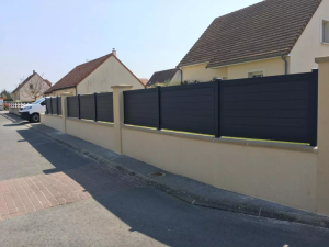 Rénovation d'une cloture pleine sur muret