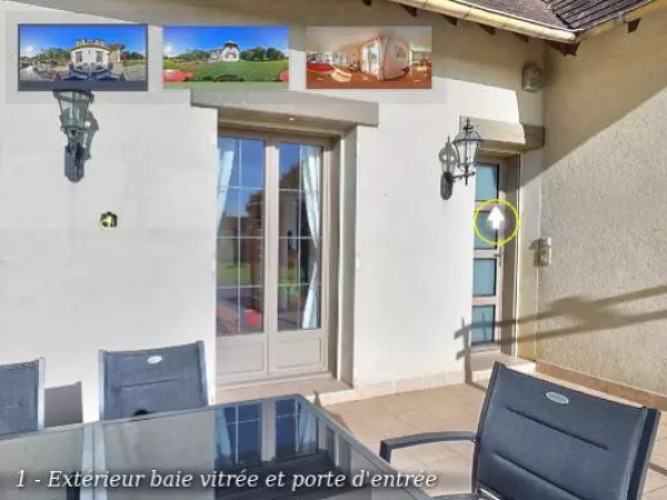 Visite virtuelle - Fenêtre et porte d'entrée à Caen